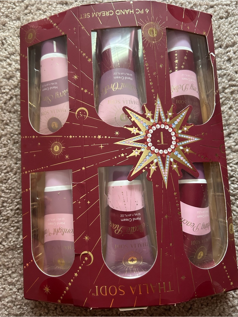 Thalia Sodi Pink and Gold Hand Cream Gift Set - 6 Pc